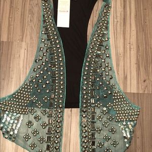 Sequin vest